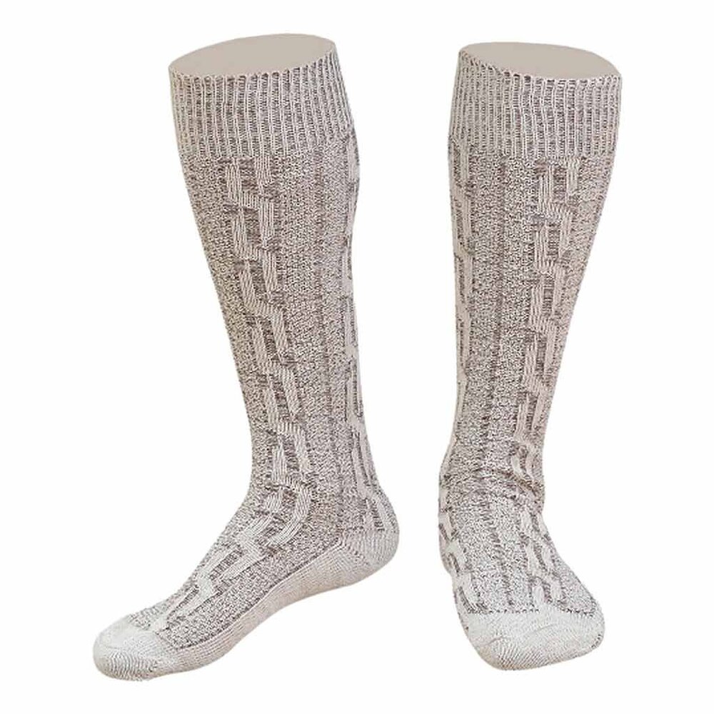 Authentic Bavarian Two Piece Socks Bavarian socks Oktoberfest costume Socks Grey
